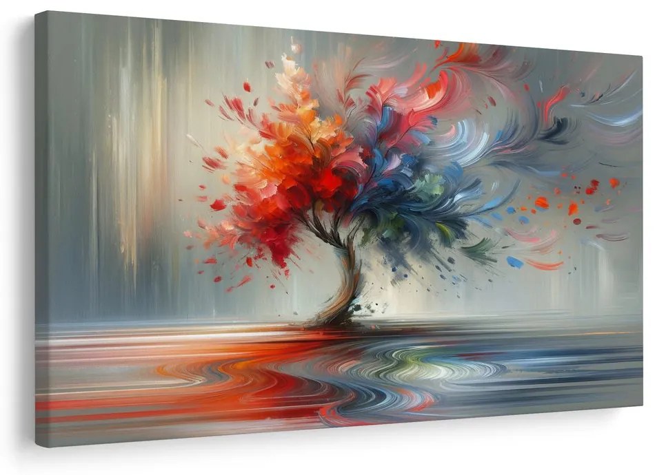 Obraz strom života vo farebnom víre