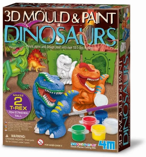 Sadrové odliatky - 3D dinosaury