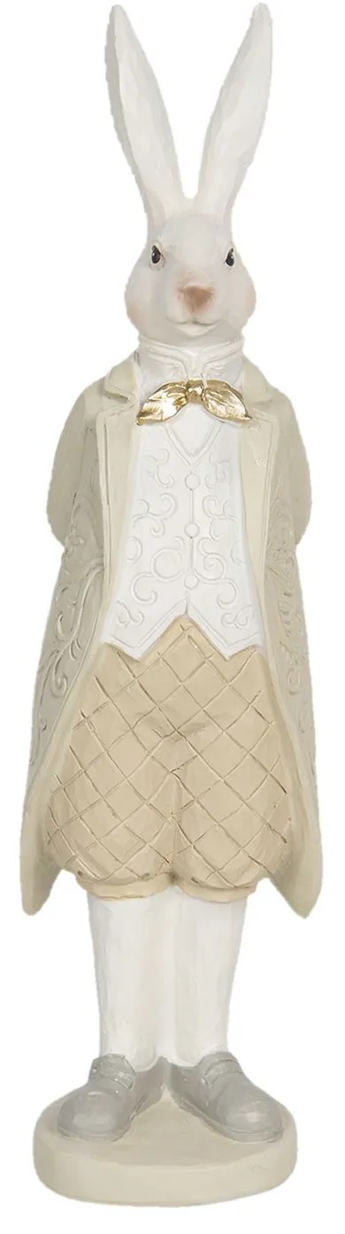 Dekoračné soška králika vo fraku - 9 * 9 * 30 cm
