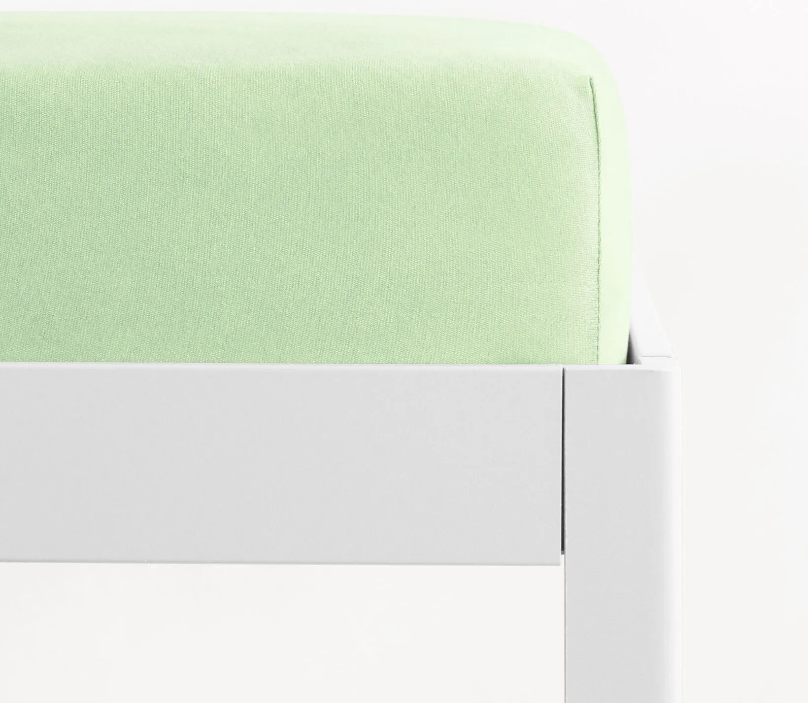 Goldea plachta jersey s napínacou gumou - svetlo zelená 90 x 200 cm