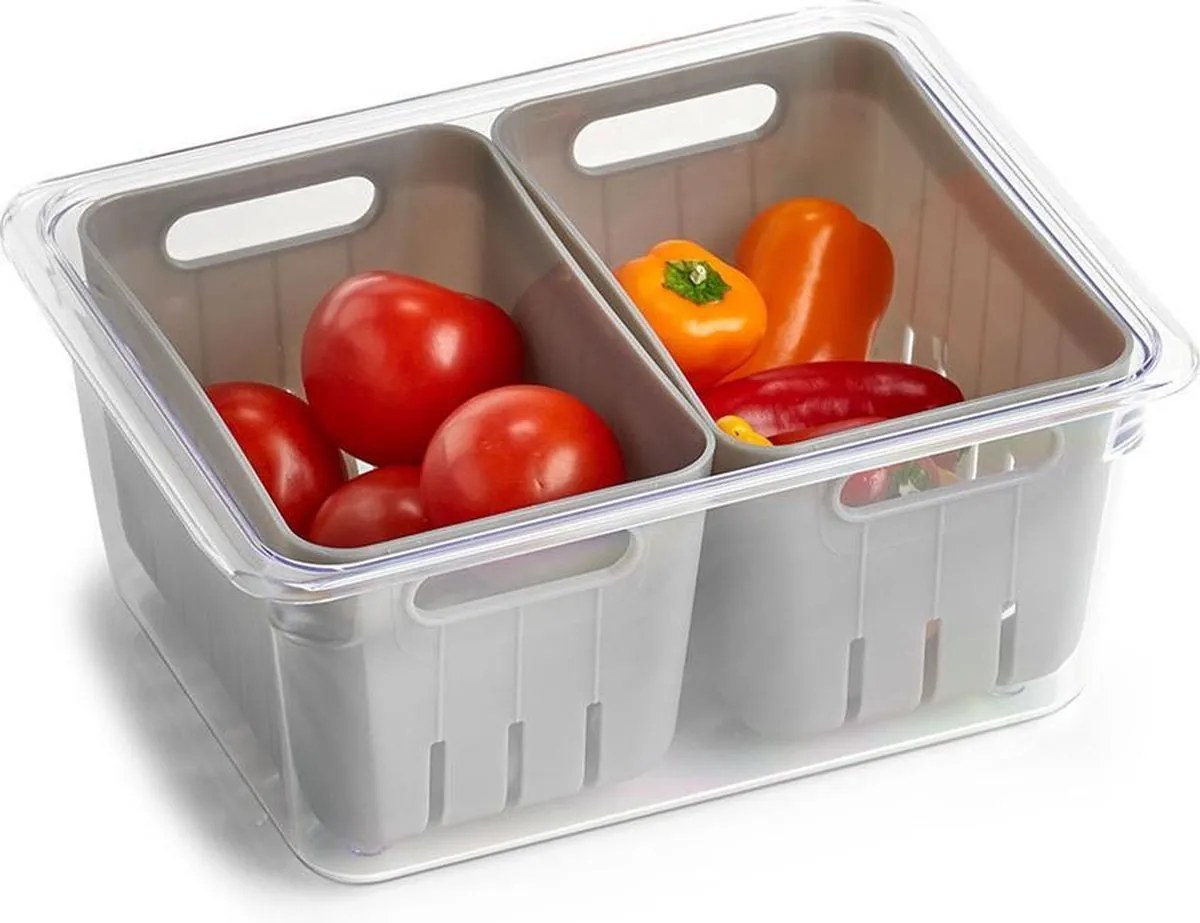 Organizér na ovocie a zeleninu, 2 sitá + 1 nádoba, BOITE