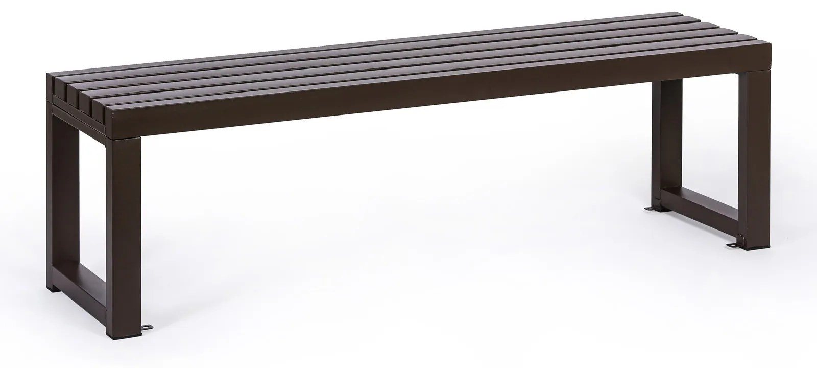 Parková lavička ALURA, 1500 mm, hnedá