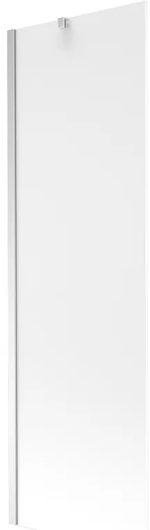 Mexen Next, vaňová zástena 1-krídlová 60 x 150 cm, fixné krídlo, 6 mm námraza sklo, chrómový profil, 895-060-000-00-30-01