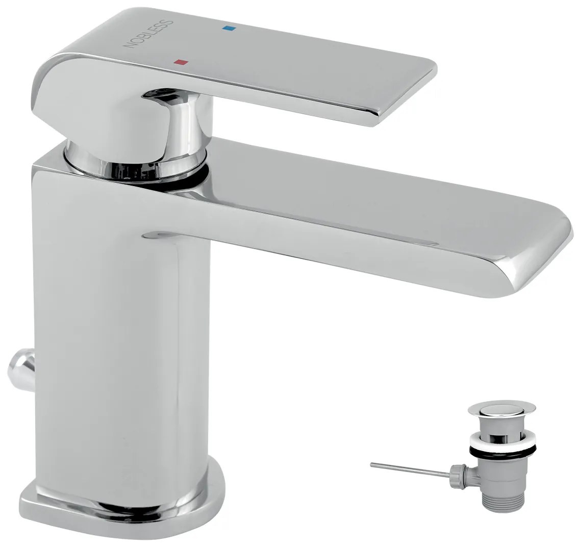 Novaservis Nobless Sharp, umývadlová batéria s výpustom, chróm 37001,0