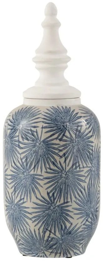 Keramická dóza s modrými kvetmi BLAW - Ø 17 * 49 cm Keramická dóza s modrými kvetmi BLAW - Ø 17 * 49 cm