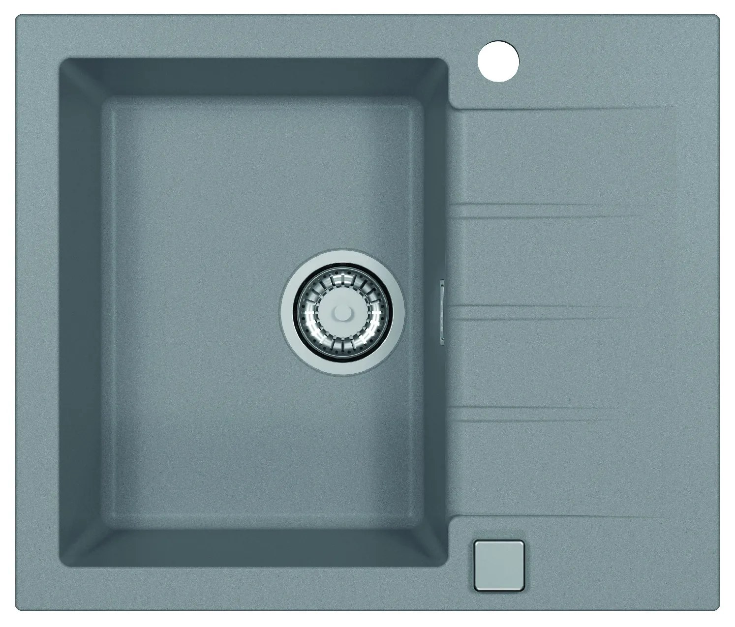 ALVEUS CZ CADIT 10 beton 81 + pop up sifon 590x500x198 mm