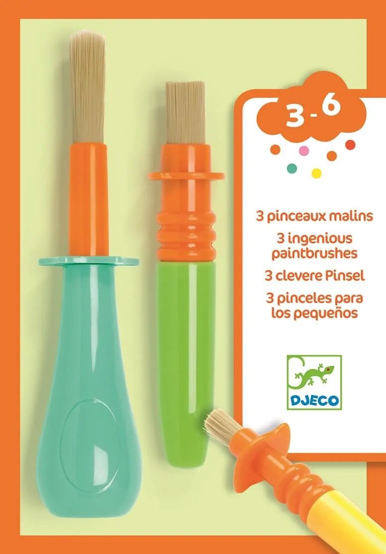 3 dômyselné štetce pre malých umelcov