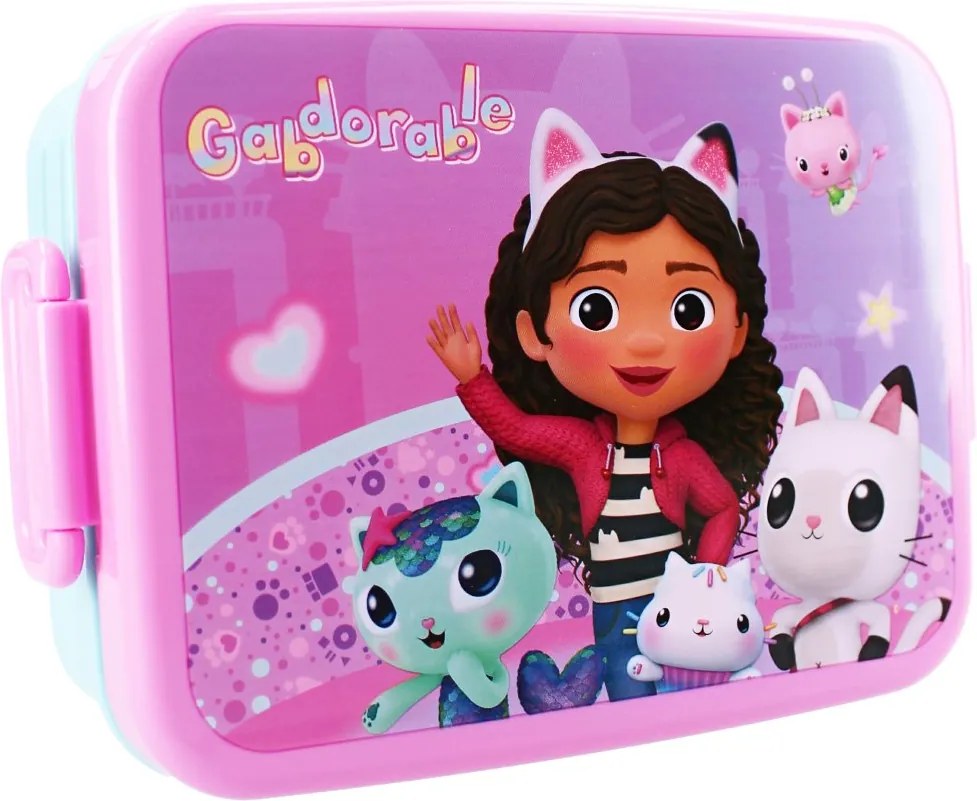 Box na desiatu s klipsami Gabby a jej kúzelný domček