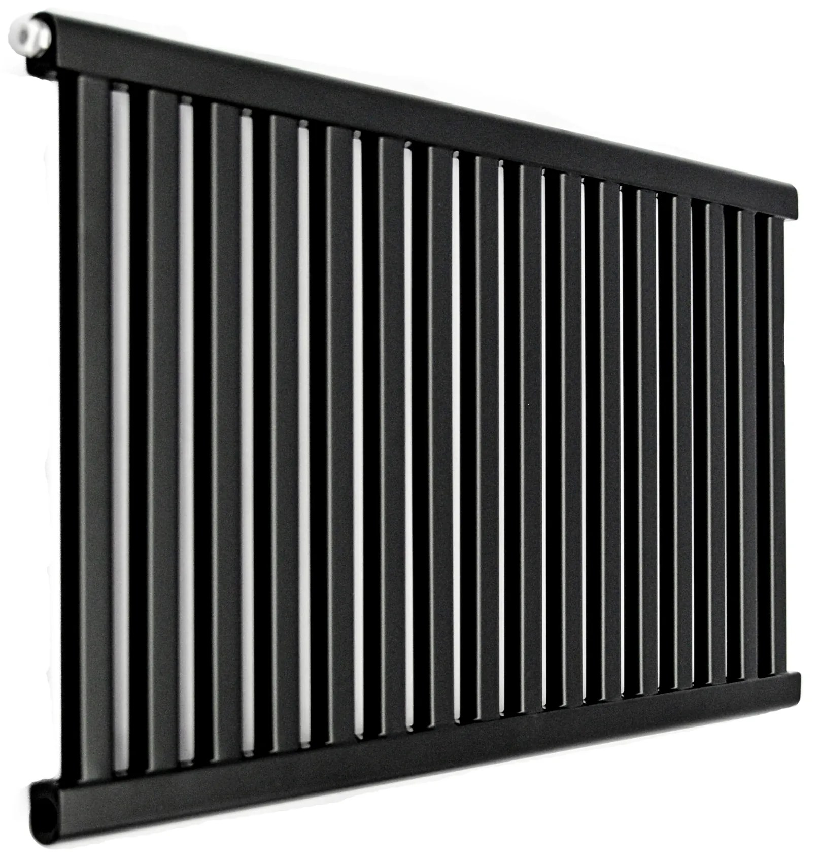 Regnis Kalipso Room, vykurovacie teleso 540x1400mm s pripojením 500mm, 689W, čierna matná, KPP/1400/540/D500/BLACK