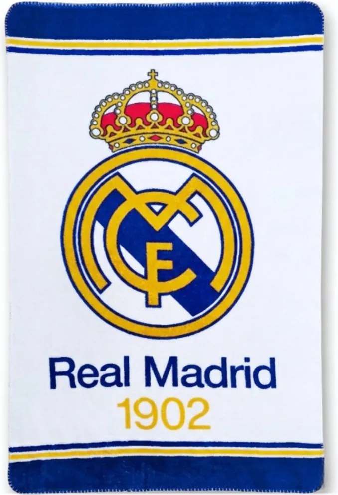 Fotbalová deka FC Real Madrid 1902 - 150 x 95 cm