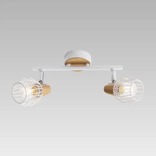 Moderné svietidlo PREZENT TAMETA WHITE WOOD 27504