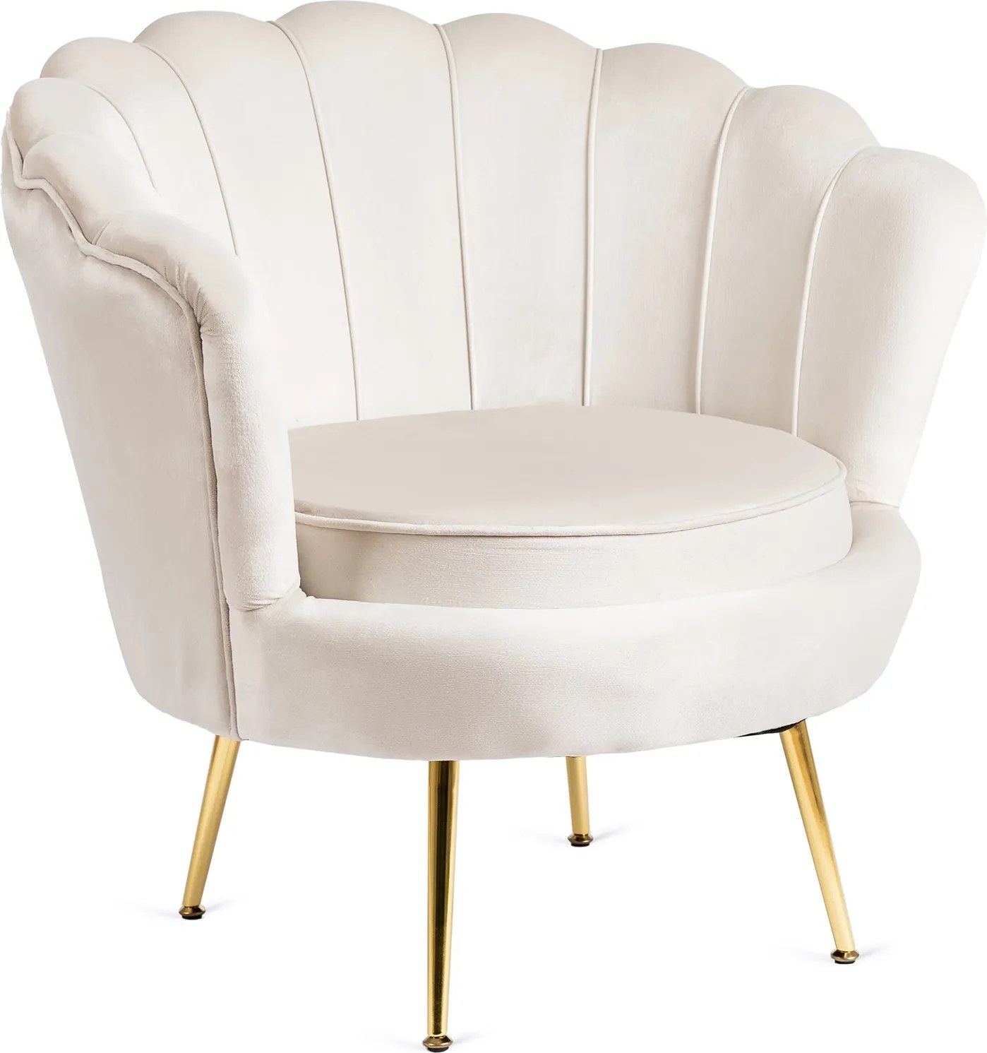 PROXIMA.store - Glamour kreslo ANGEL FARBA: krémová