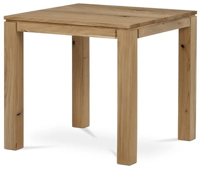 Autronic BONTEC Jedálenský stôl 80x80cm, masív, dub, DS-F080 DUB Farba: Prírodné