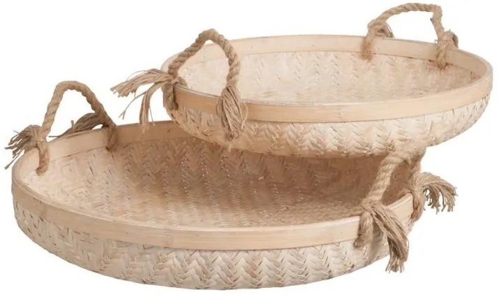 Drevený podnos so skleneným poklopom - Ø 30*38 cm