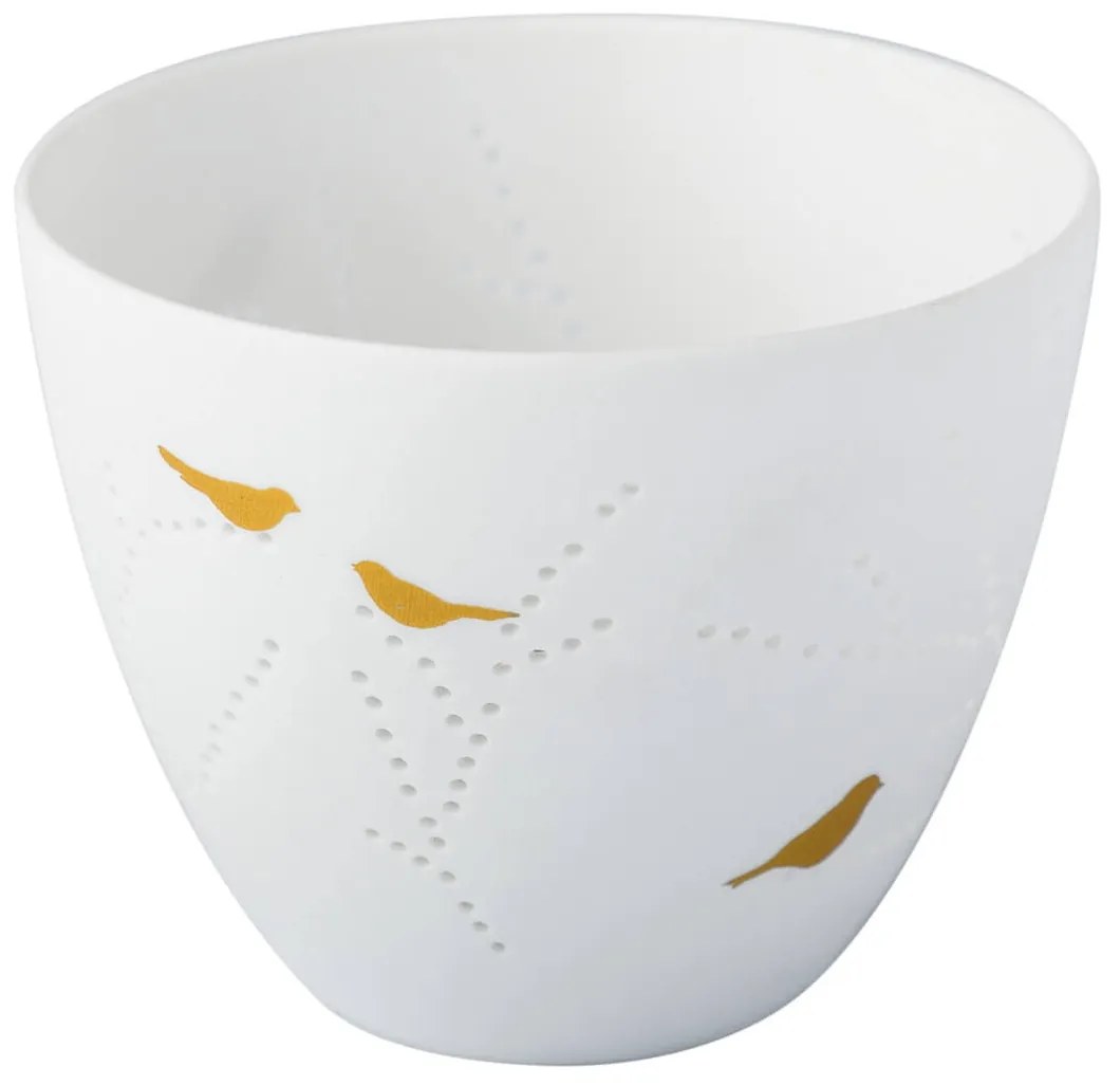 räder Porcelánový svietnik Gold Birds Small