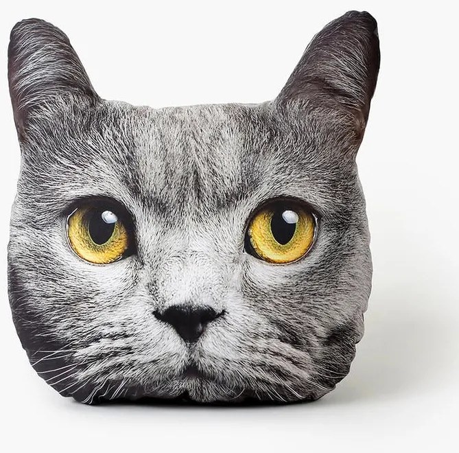 Tvarovaný vankúšik 3D BRITSKÁ MAČKA