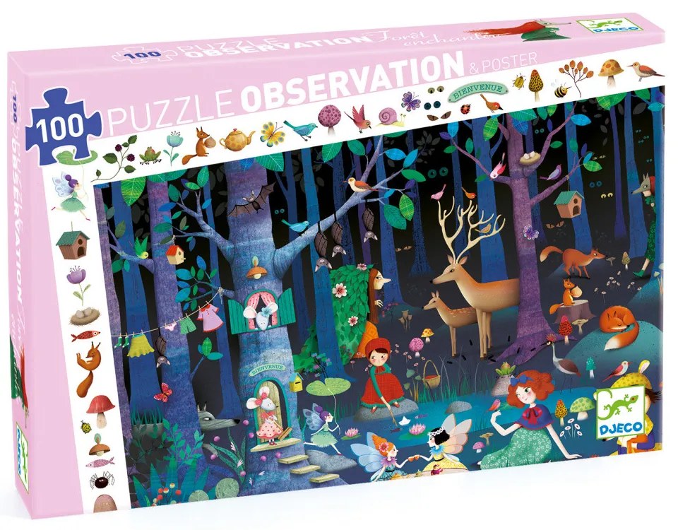 Puzzle - Začarovaný les - 100 ks