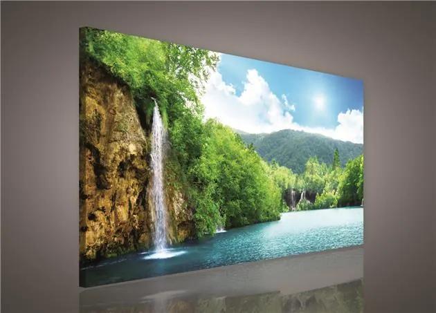 Obraz na stenu vodopád 75 x 100 cm