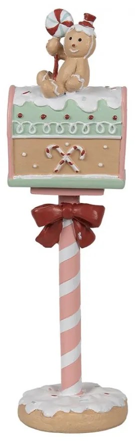 Vianočné dekorácie schránka s perníčkom Gingerbread Mailbox - 11*10*36 cm
