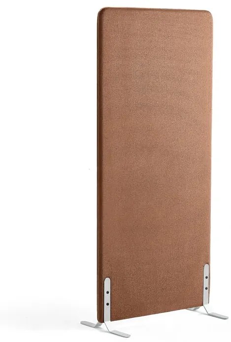 Paraván ZONE, 1700x800x46 mm, látka Rivet, biele nožičky, medená