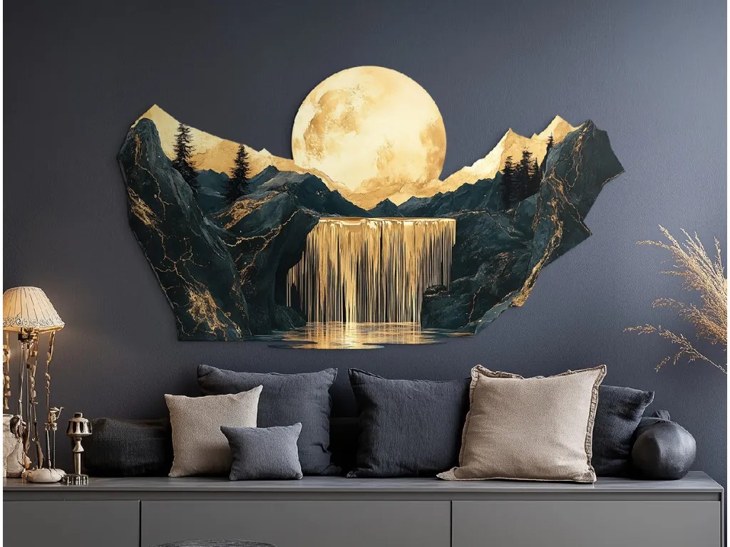 drevko | Moderná dekorácia Mesačný vodopád 415 x 75 cm