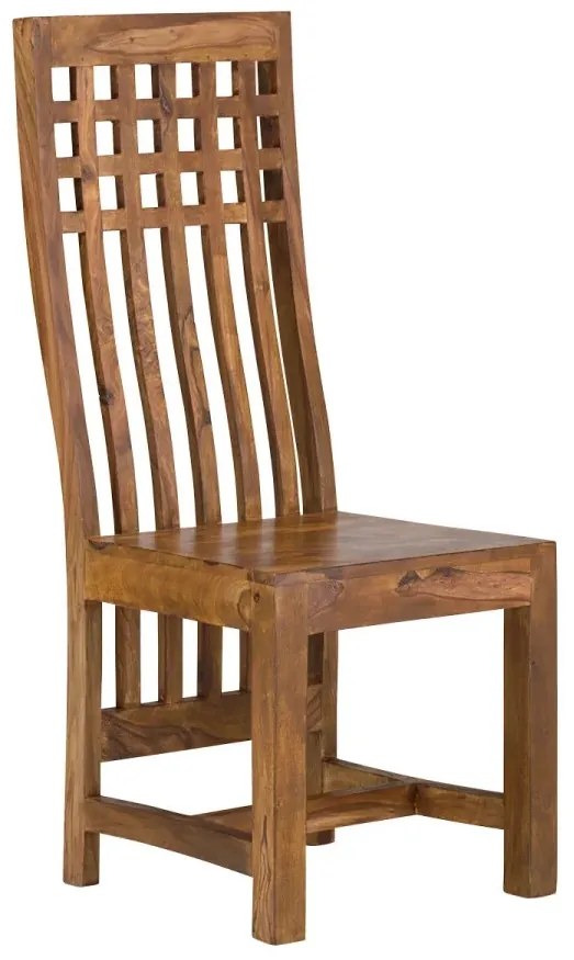 furniture-nabytek.cz - Masívna stolička Castello z palisandru, lakovaná, hnedá – sada 2 ks