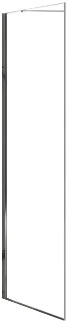 Rea Molier, sklenená stena 80x190cm ku sprchovému kútu Molier, 6mm číre sklo, chrómový profil, REA-K8534