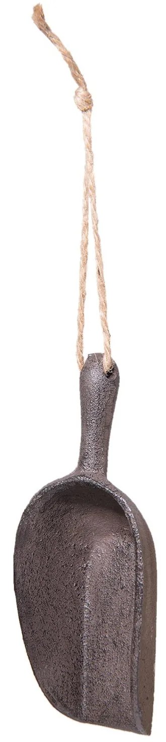 Hnedá malá liatinová lopatka - 6 * 3 * 16 cm Hnedá malá liatinová lopatka - 6 * 3 * 16 cm
