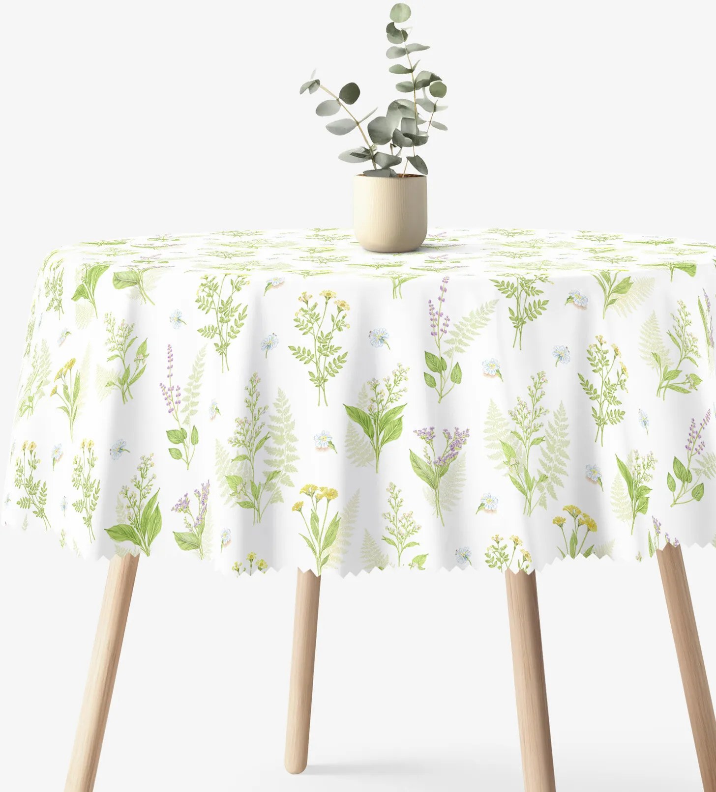 Goldea okrúhly teflónový obrus - lesné kvety Ø 100 cm