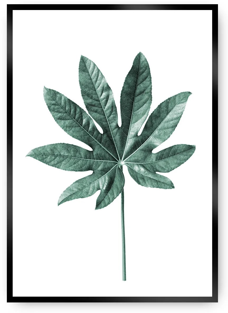 Plagát Leaf Emerald Green