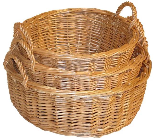 Kôš na kvety prútený Blume IV.priemer 25 x v. 12(cm)
