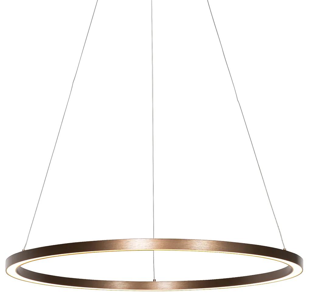 Závesná lampa bronzová 80 cm vrátane LED 3-stupňového stmievania - Girello