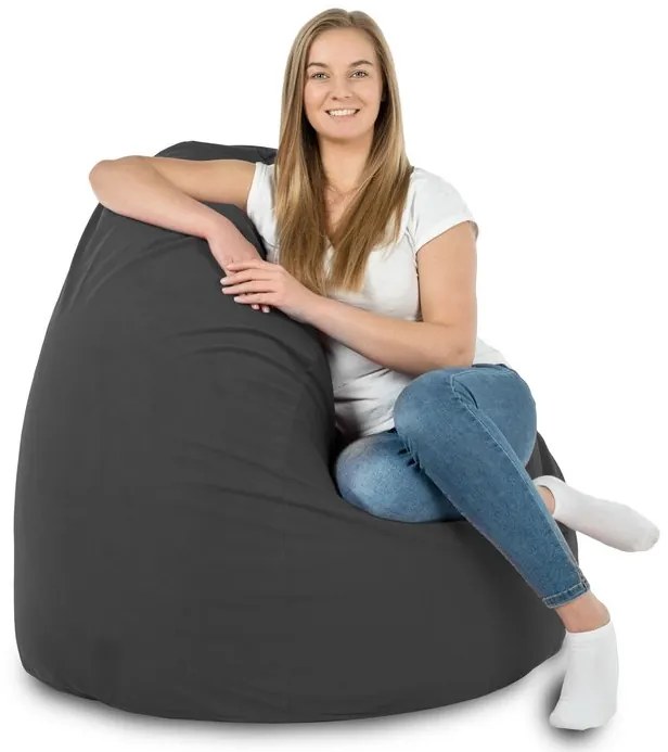 INTERMEDIC SK Sedací vak Bag Sako XXL Plyš Farba: 13. Tmavo Sivý