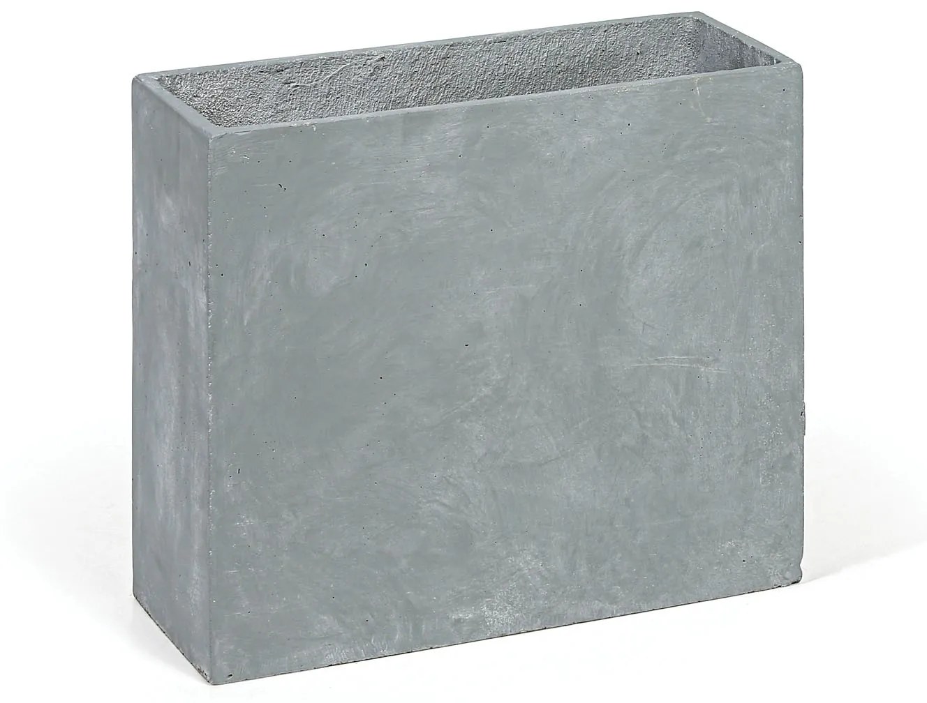 Kvetináč obdĺžny L, 55 x 22 x 50 cm, cement, sivá