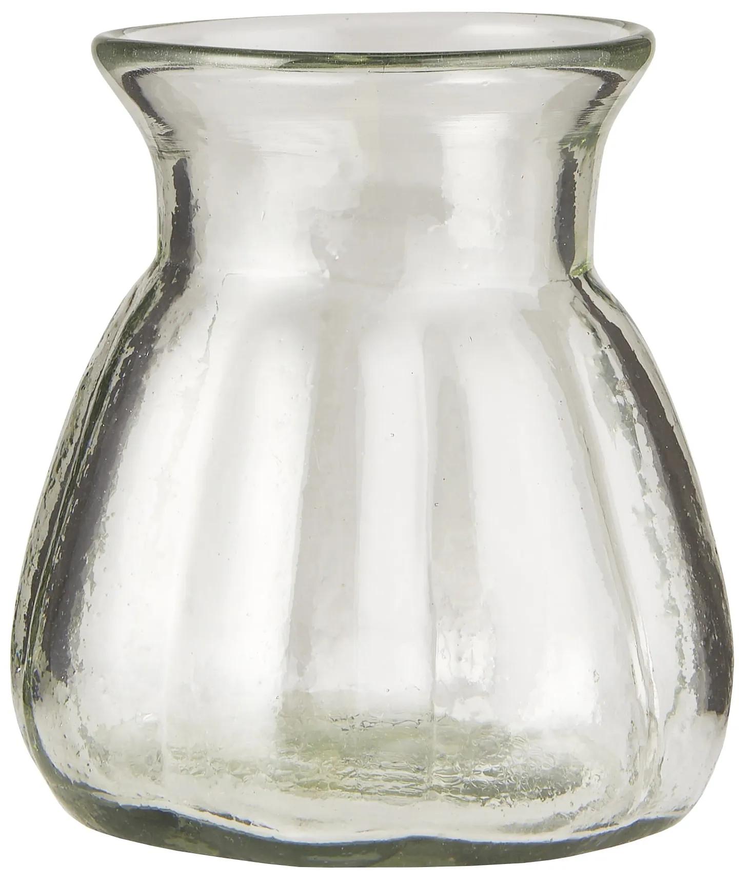 Ib Laursen Sklenená váza Vide Grooves Handblown