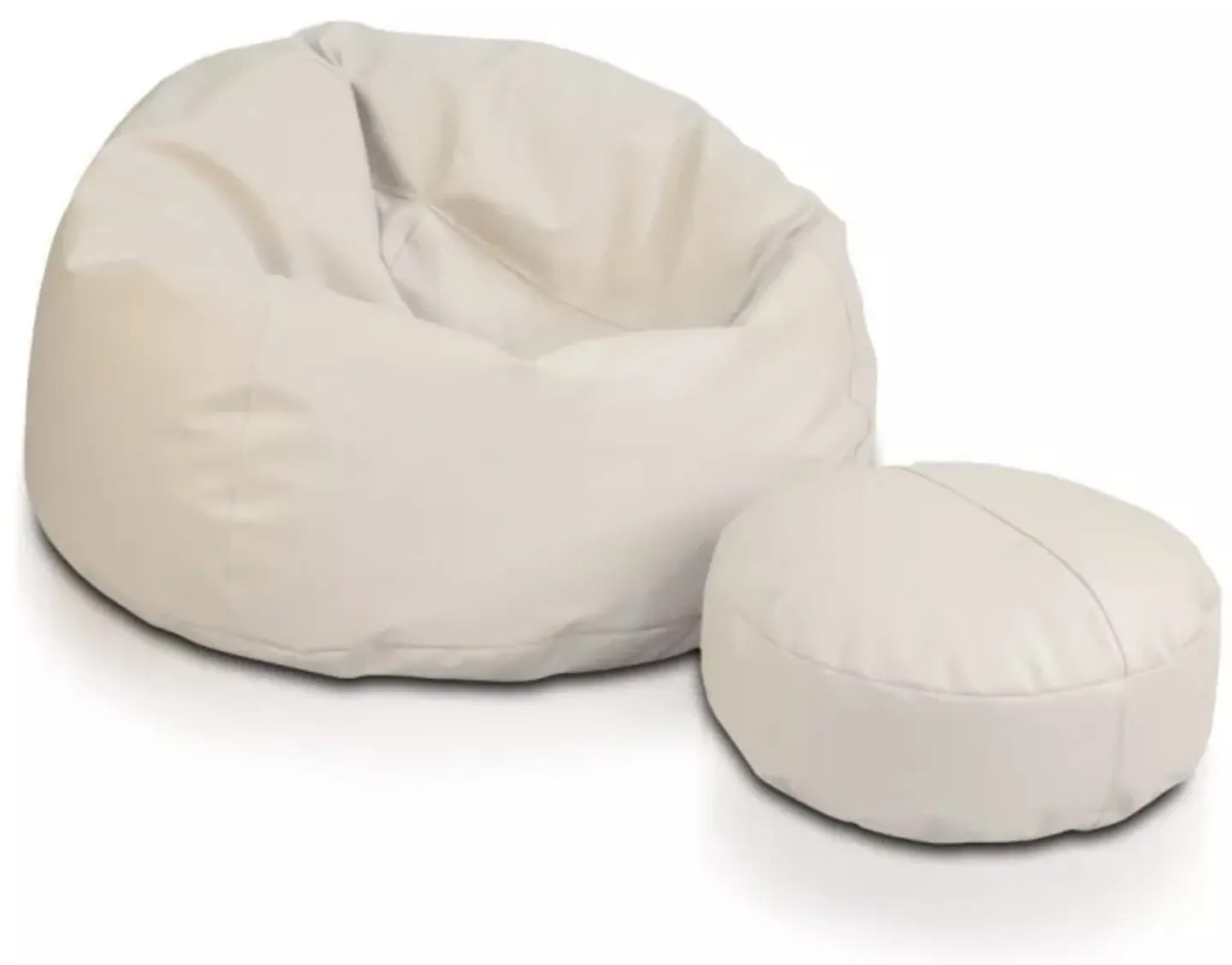 INTERMEDIC SK Sedací vak Sakwa M – ekokoža, 200 L, kompaktný vak na sedenie Farba: E02 - Béžová