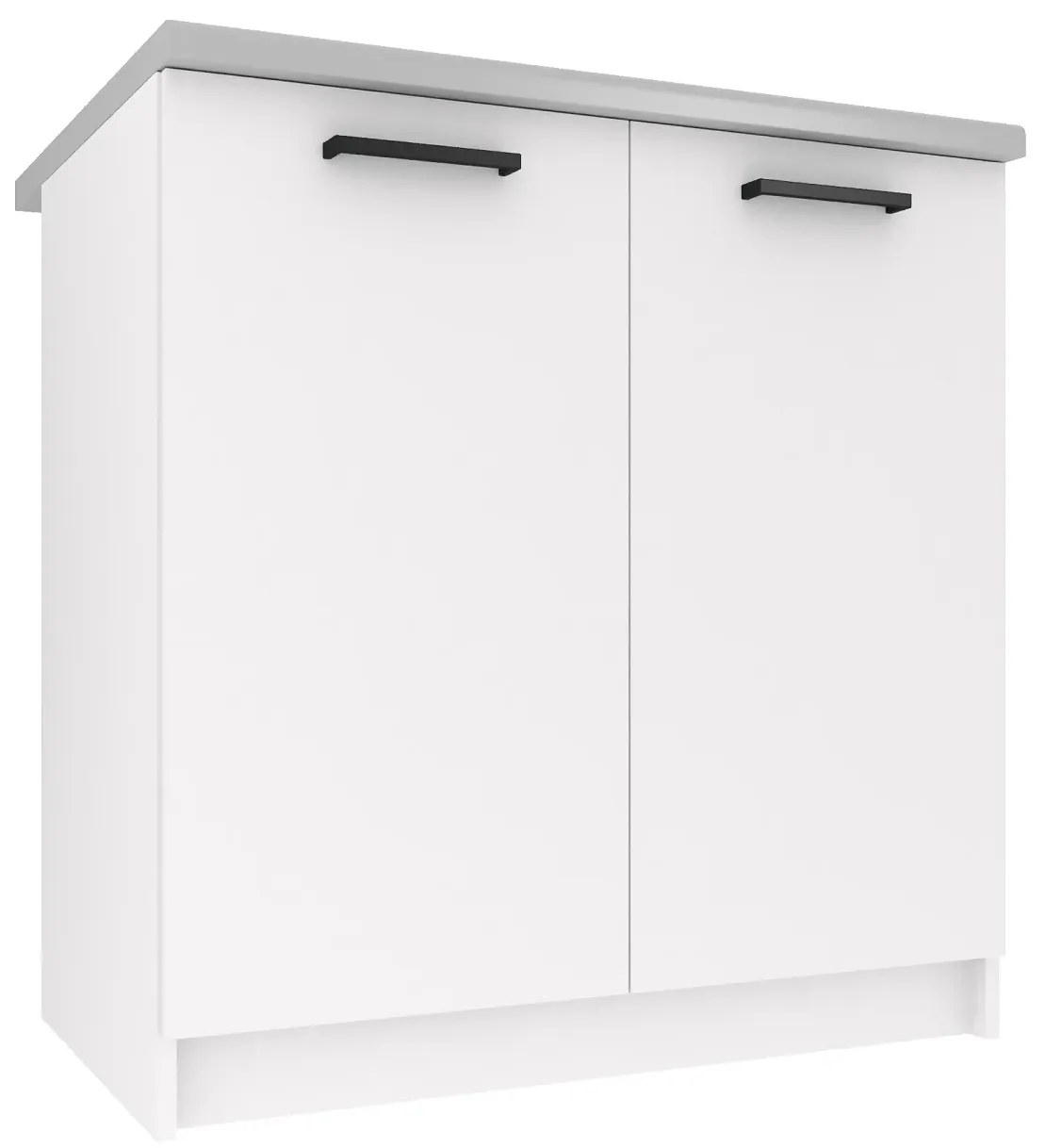 Kuchynská skrinka Belini spodná 80 cm biely mat s pracovnou doskou TOR SD80/0/WT/WT/0/B1