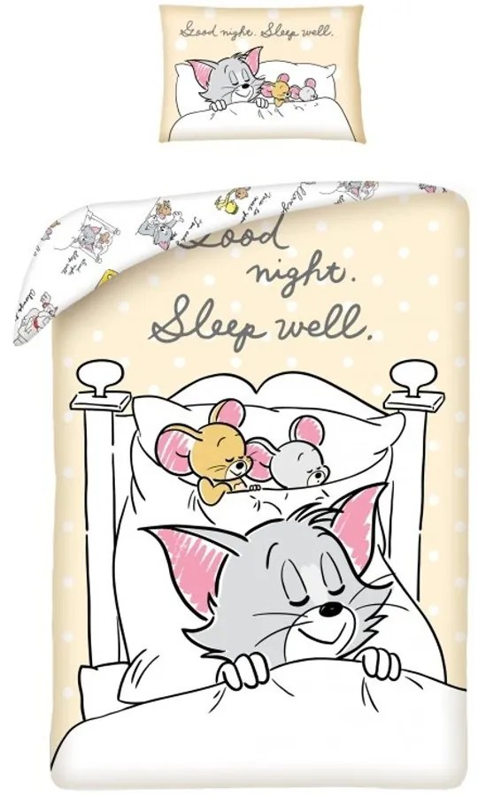 Posteľné obliečky do detskej postieľky Tom a Jerry