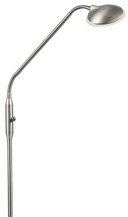Moderná stojaca lampa oceľ vrátane LED - Eva