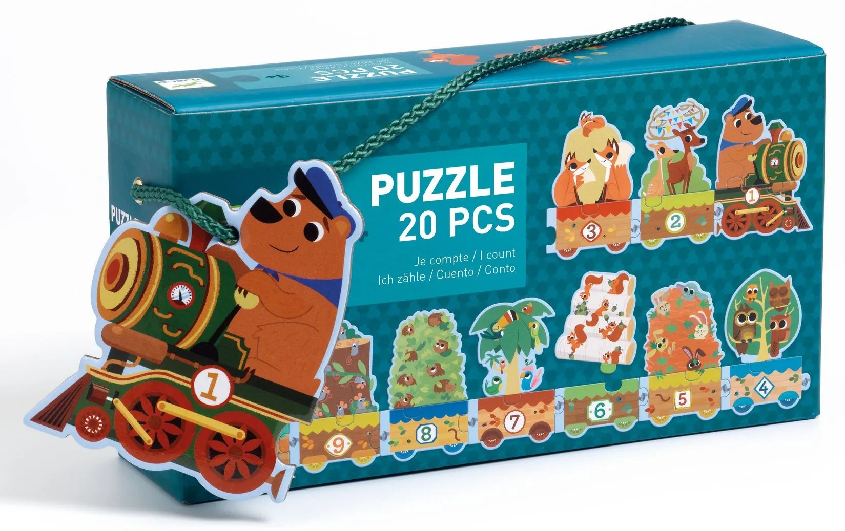 Puzzle - Učím sa počítať s lesnými zvieratkami