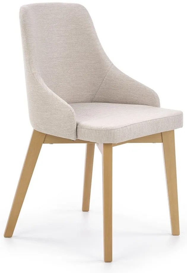 Jedálenská stolička Toledo, krémová / buk