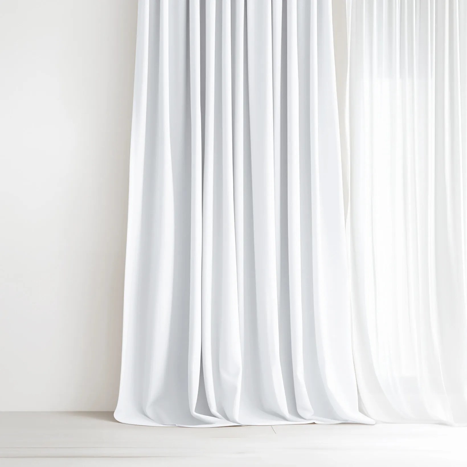 Goldea dekoračný záves - biely 140x150 cm