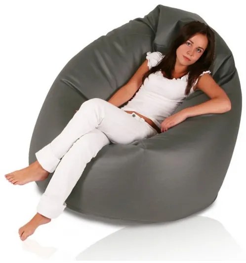 INTERMEDIC Sedací Vak Giga Sako Ekokoža Farba: E15 - Sivá tmavá (Ekokoža)