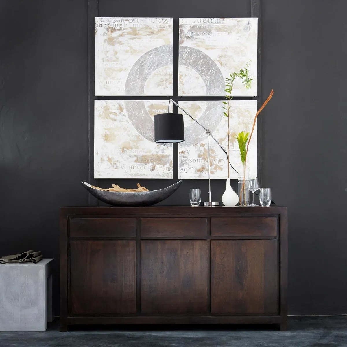 furniture-nabytek.cz - Drevená komoda z masívneho palisandru 140x45x90