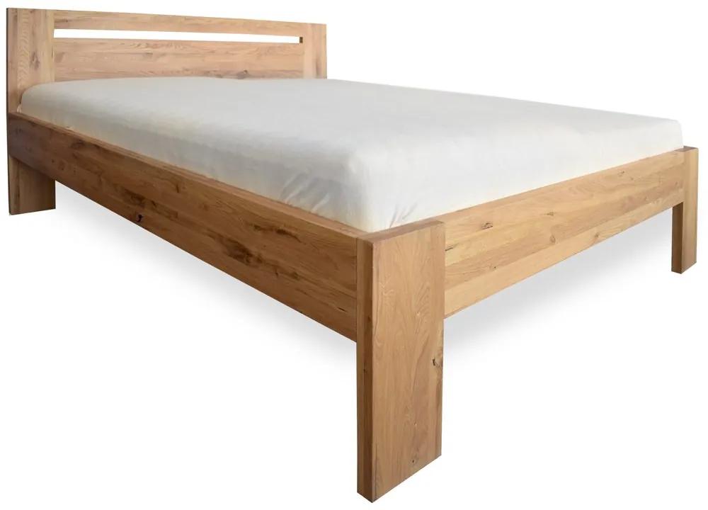 Oak´s Dubová postel Grandioso 4 cm masiv rustik - 180x200 cm