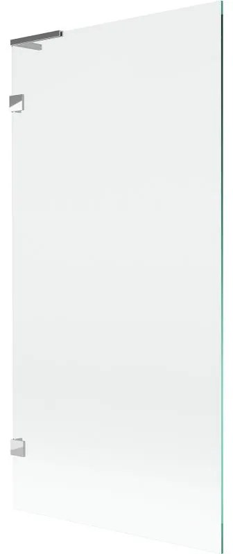 Mexen, Mexen Lunar L 1-krídlová vaňová zástena 90 x 150 cm, transparentná, chróm - 897L-090-000-01-00