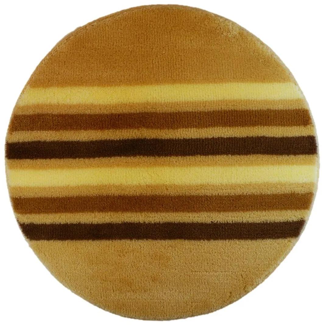 ROUTNER Kúpeľňová predložka RAGUSA Béžová 10202 - Béžová / Kruh Ø 90 cm 10202