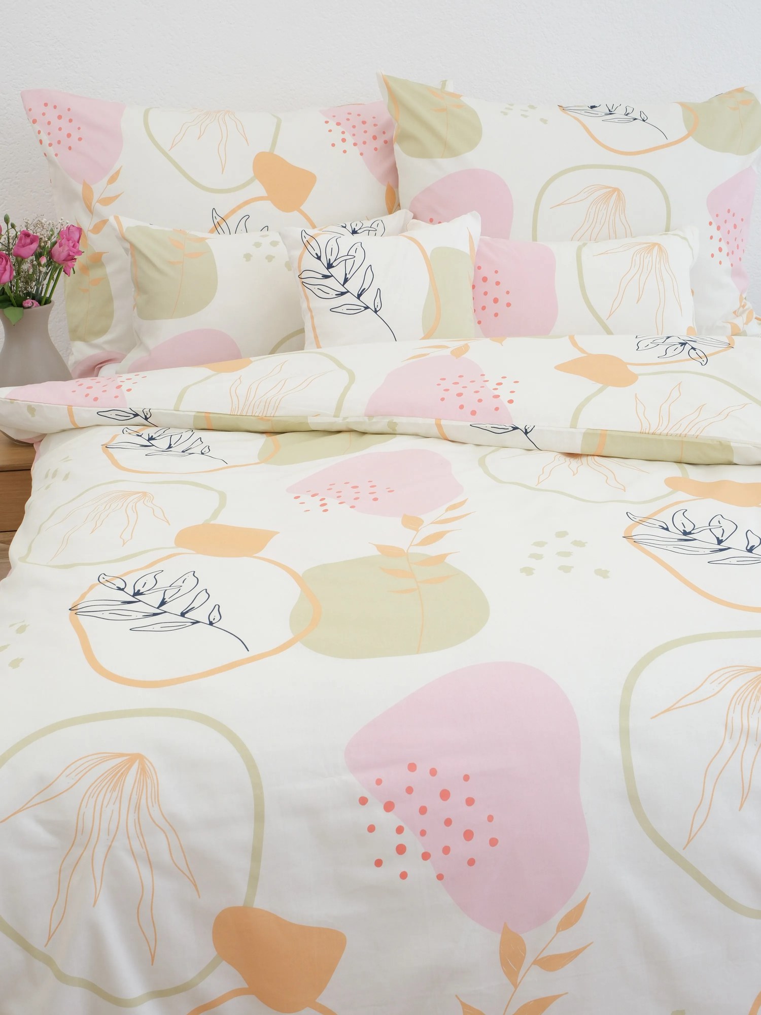 Predĺžené bavlnené obliečky Renforcé – Paula