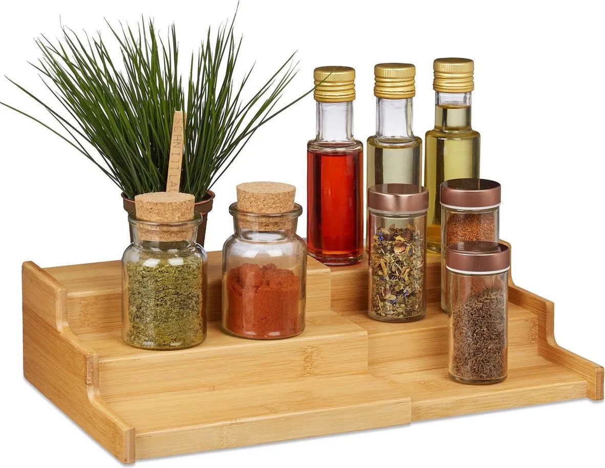 5Five® Organizér na korenie, schodíky, 3 poschodia, výsuvný, STEPS