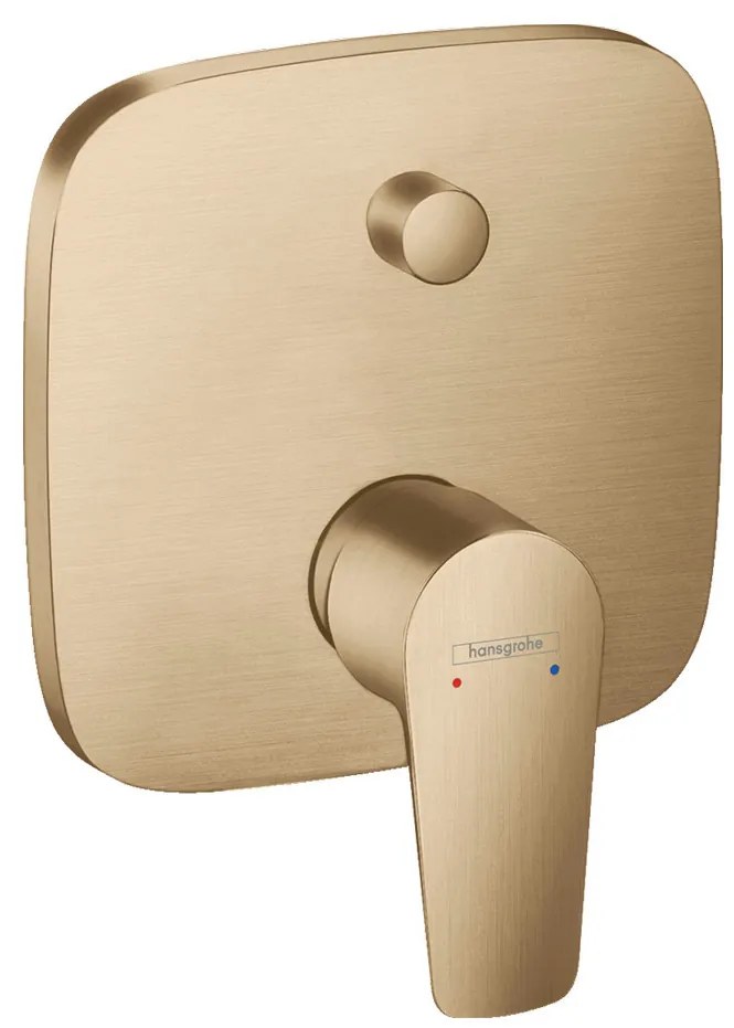 Hansgrohe Talis E, páková vaňová batéria pod omietku s prepínačom pre 2 telesá, kefovaný bronz, HAN-71745140